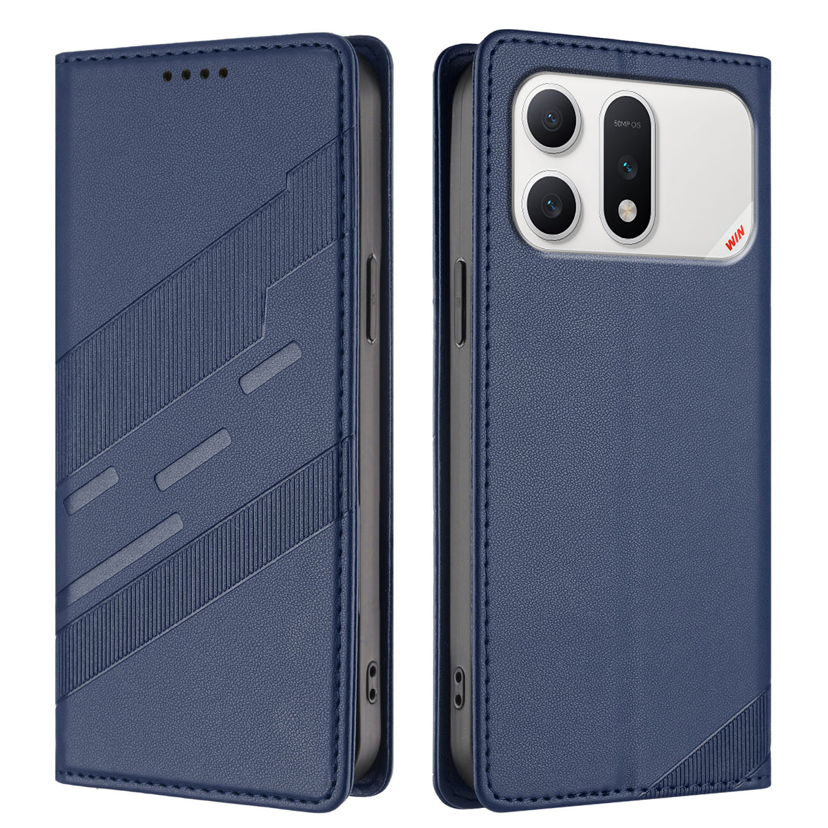 For Honor Win Turbo 5G Cover 009 Punk Stil Præget Pung Stand Folio Flip Læderetui