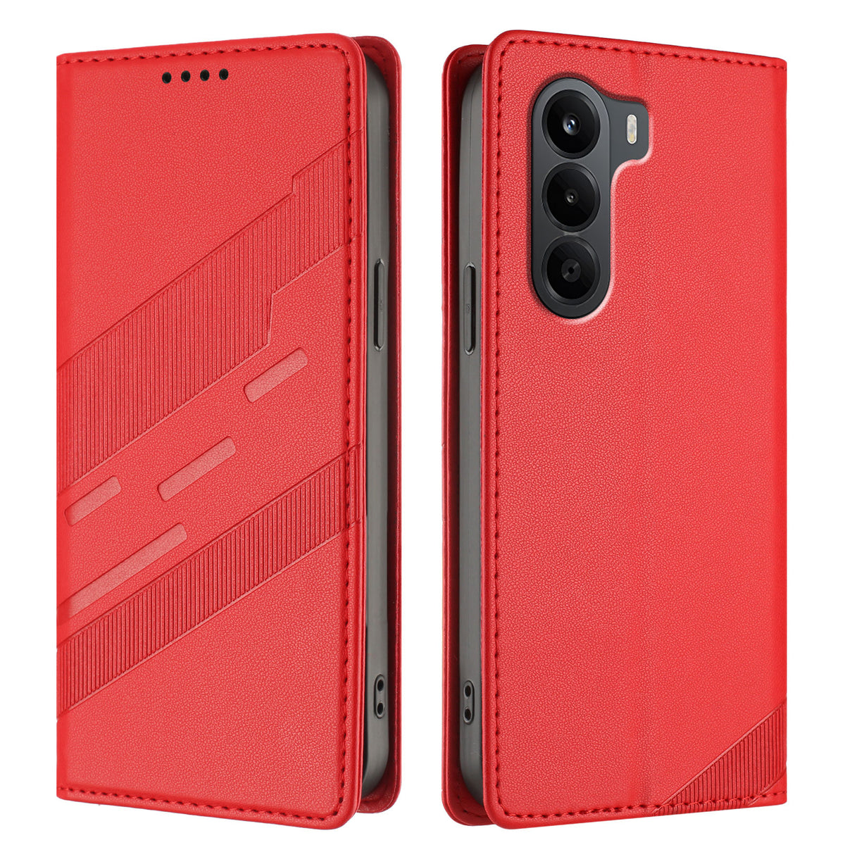Til OnePlus Turbo 6X 5G Etui 009 Punk Style Imprinted Wallet Stand Folio Flip Læder Cover