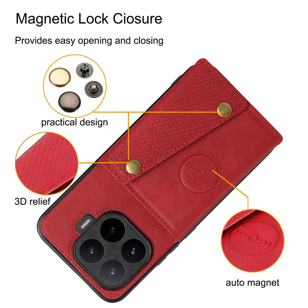 For Xiaomi 17T Case with Card Slots Kickstand Leather + TPU Phone Cover