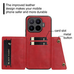 For Xiaomi 17T Case with Card Slots Kickstand Leather + TPU Phone Cover