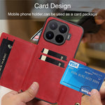 For Xiaomi 17T Case with Card Slots Kickstand Leather + TPU Phone Cover