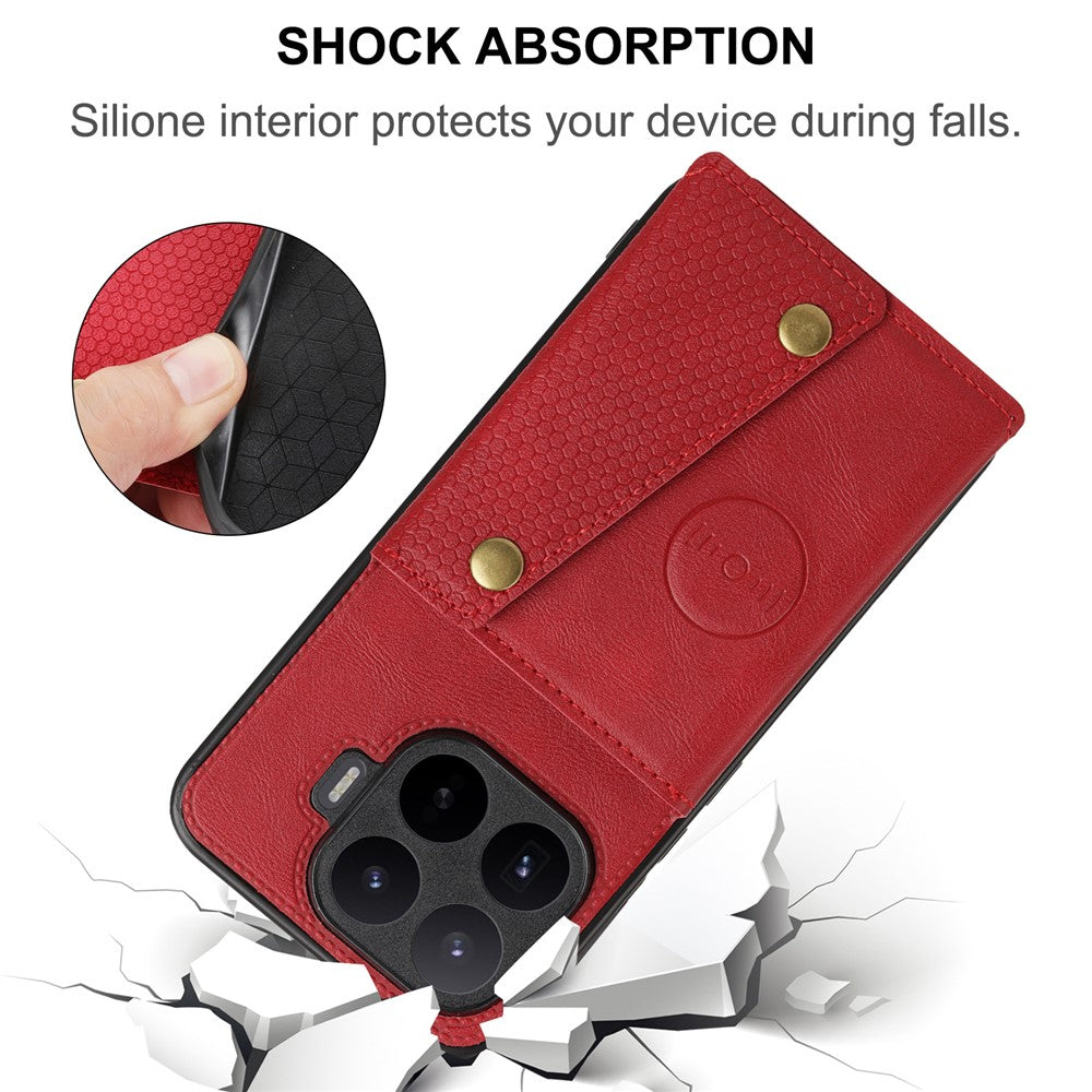 For Xiaomi 17T Case with Card Slots Kickstand Leather + TPU Phone Cover