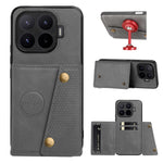 For Xiaomi 17T Case with Card Slots Kickstand Leather + TPU Phone Cover