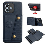 Xiaomi Redmi Note 17 4G (Global) / Note 17 5G (Global) / Note 17 (Indien / Kina) 5G-cover med kortpladser, stativ og læder + TPU-mobilcover