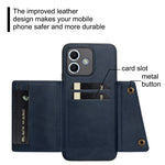 Xiaomi Redmi Note 17 4G (Global) / Note 17 5G (Global) / Note 17 (Indien / Kina) 5G-skal med kortplatser, stativ, läder + TPU-mobilskal