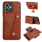 Xiaomi Redmi Note 17 4G (Global) / Note 17 5G (Global) / Note 17 (Indien / Kina) 5G-cover med kortpladser, stativ og læder + TPU-mobilcover