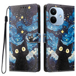 For Xiaomi Redmi Note 17 Pro 5G Case Pattern Printed PU Leather Flip Wallet Phone Cover with Wrist Strap