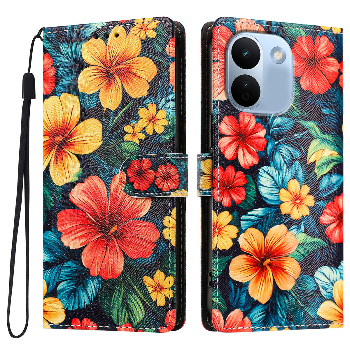 For Xiaomi Redmi Note 17 Pro Max 5G / Note 17 Pro+ 5G Case Pattern Printed PU Leather Flip Wallet Phone Cover with Wrist Strap
