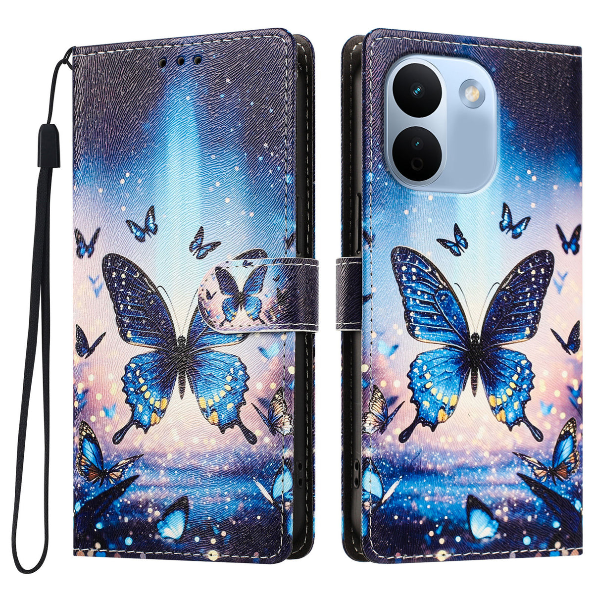 For Xiaomi Redmi Note 17 Pro Max 5G / Note 17 Pro+ 5G Case Pattern Printed PU Leather Flip Wallet Phone Cover with Wrist Strap