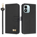 For Xiaomi Redmi Note 17 4G (Global) / Note 17 5G (Global) / Note 17 (India / China) 5G Case Bowknot Decor Wallet Leather Phone Cover with Wrist Strap