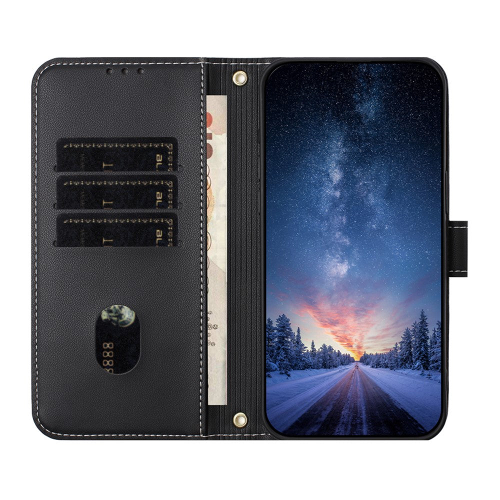 For Xiaomi Redmi Note 17 4G (Global) / Note 17 5G (Global) / Note 17 (India / China) 5G Case Bowknot Decor Wallet Leather Phone Cover with Wrist Strap