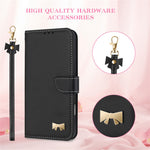 For Xiaomi Redmi Note 17 Pro+ 5G Case Bowknot Decor Wallet Leather Phone Cover with Wrist Strap