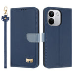 For Xiaomi Redmi Note 17 Pro+ 5G Case Bowknot Decor Wallet Leather Phone Cover with Wrist Strap