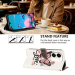 For Honor Play 80 Plus 5G / Honor X7e 4G Case Pattern Printed PU Leather Flip Wallet Phone Cover with Wrist Strap