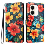 For Honor Play 80 Plus 5G / Honor X7e 4G Case Pattern Printed PU Leather Flip Wallet Phone Cover with Wrist Strap