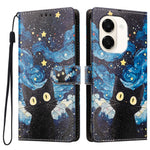 For Honor Play 80 Plus 5G / Honor X7e 4G Case Pattern Printed PU Leather Flip Wallet Phone Cover with Wrist Strap