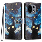 For OnePlus Turbo 6X Pro 5G Case Pattern Printed PU Leather Flip Wallet Phone Cover with Wrist Strap