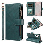 For Samsung Galaxy S25 Edge Leather Case 9 Card Slots Zipper Pocket Phone Cover with Wrist Strap