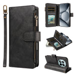 Xiaomi Poco M8 Pro 5G / Xiaomi Redmi Note 15 Pro+ 5G (Global) Läderfodral 9 Kortfack Blixtlåsficka mobilfodral med Handledsrem