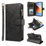 For Xiaomi Redmi A7 Pro 4G (171.56mm) Leather Case 9 Card Slots Zipper Pocket Phone Cover with Wrist Strap