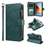 For Xiaomi Redmi A7 Pro 4G (171.56mm) Leather Case 9 Card Slots Zipper Pocket Phone Cover with Wrist Strap