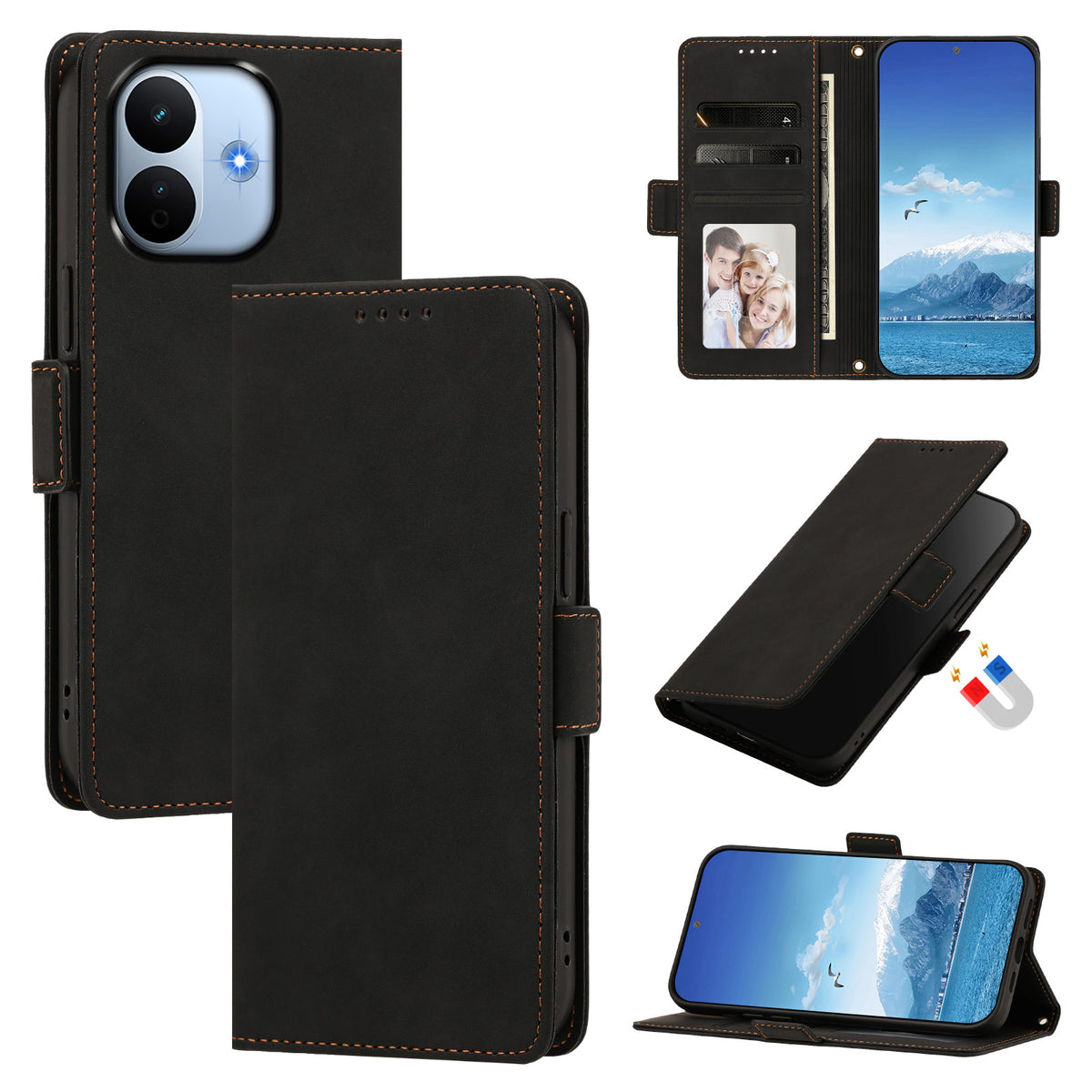 For Xiaomi Redmi Note 17 Pro Max 5G / Note 17 Pro+ 5G Case Skin-touch PU Leather Flip Wallet Phone Cover with Wrist Strap