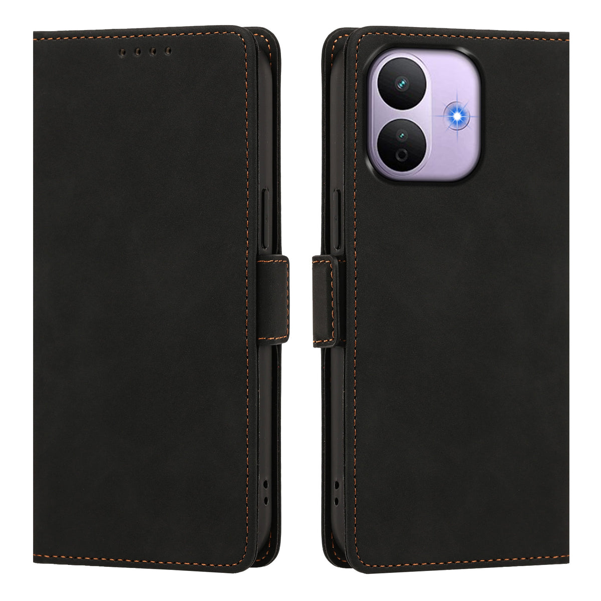 For Xiaomi Redmi Note 17 Pro 5G Case Skin-touch PU Leather Flip Wallet Phone Cover with Wrist Strap