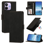 For Xiaomi Redmi Note 17 Pro 5G Case Skin-touch PU Leather Flip Wallet Phone Cover with Wrist Strap