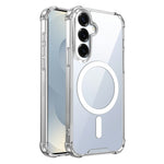 Samsung Galaxy S26+ Magnetiskt skal Fyra hörn Fallskydd TPU + PC Genomskinligt mobilskal