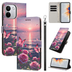For Xiaomi Redmi Note 17 Pro Max 5G / Note 17 Pro+ 5G Case Pattern Printing PU Leather Flip Wallet Phone Cover with Wrist Strap