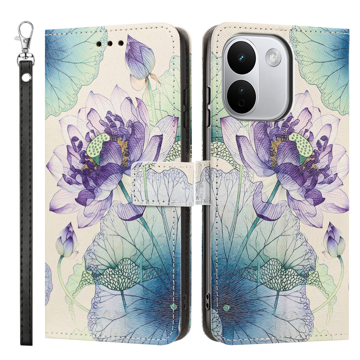 For Xiaomi Redmi Note 17 Pro Max 5G / Note 17 Pro+ 5G Case Pattern Printing PU Leather Flip Wallet Phone Cover with Wrist Strap