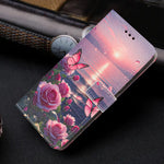 For Xiaomi Redmi Note 17 Pro 5G Case Pattern Printing PU Leather Flip Wallet Phone Cover with Wrist Strap