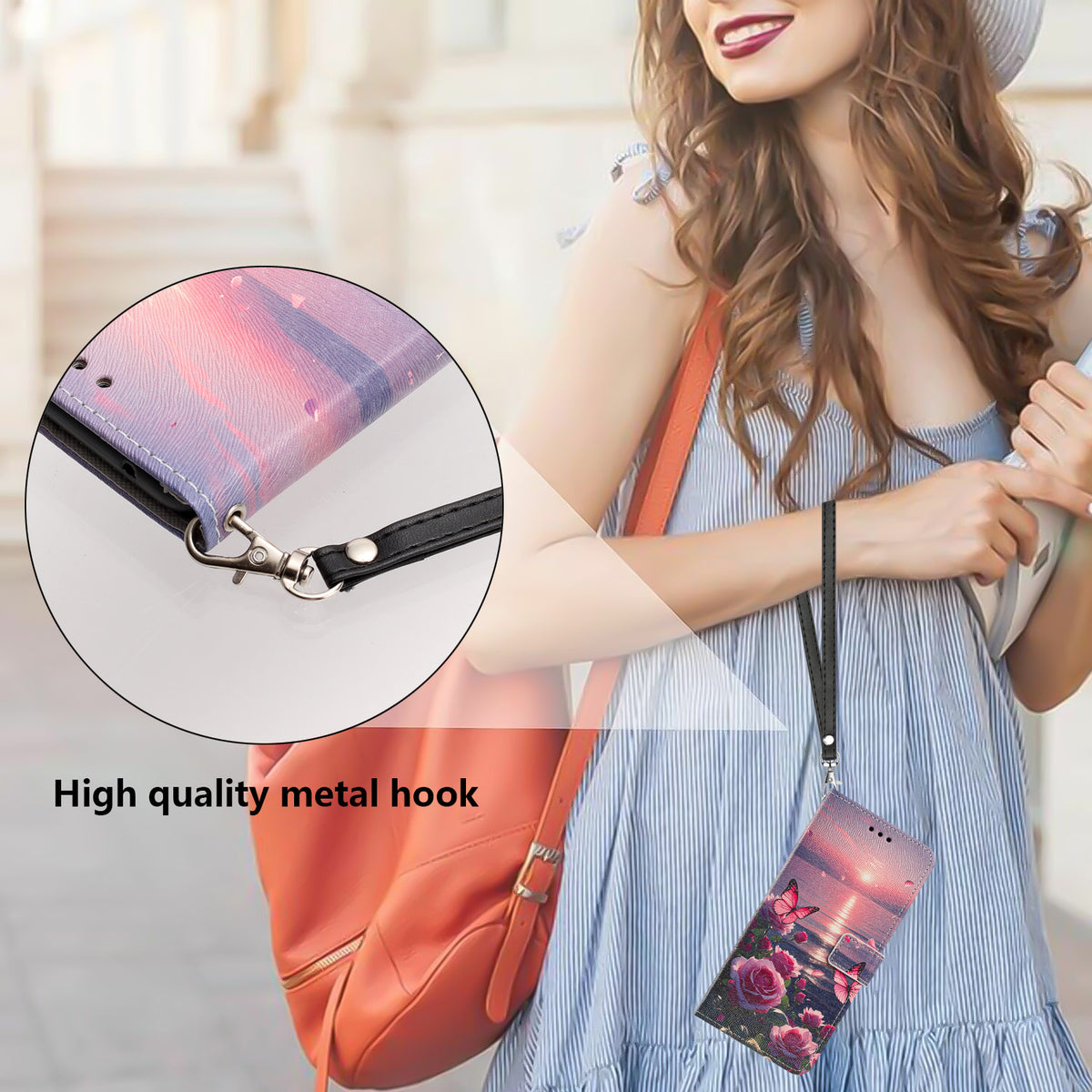 For Xiaomi Redmi Note 17 Pro 5G Case Pattern Printing PU Leather Flip Wallet Phone Cover with Wrist Strap