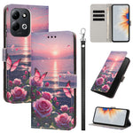 For Xiaomi Redmi 17 5G / Xiaomi Redmi 17 4G Case Pattern Printing PU Leather Flip Wallet Phone Cover with Wrist Strap