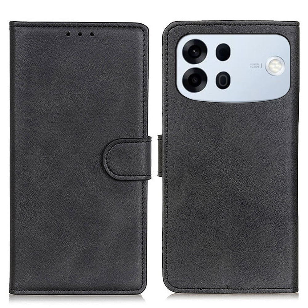 For Oppo A7 Pro Max 5G Case Cowhide Texture Leather Wallet Stand Phone Cover