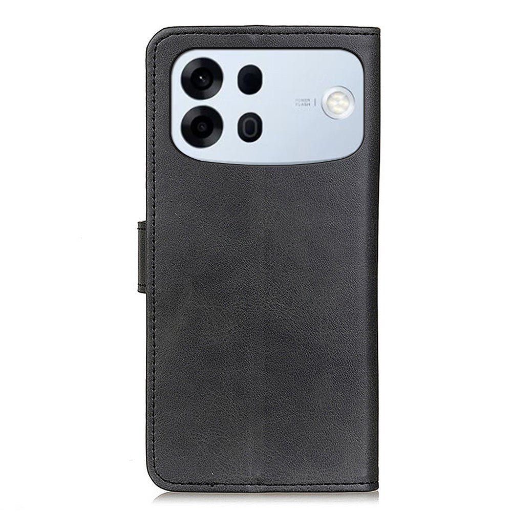 For Oppo A7 Pro Max 5G Case Cowhide Texture Leather Wallet Stand Phone Cover