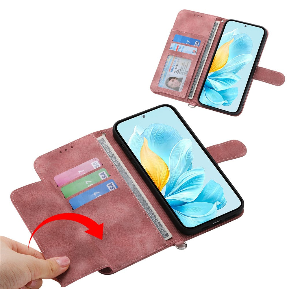 For Xiaomi Redmi Note 17 4G (Global) / Note 17 5G (Global) / Note 17 (India / China) 5G Wallet Case Flower Pattern PU Leather Phone Cover with Strap