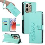 For Xiaomi Redmi 17 4G  /  Redmi 17 5G Case Adorable Cat Pattern PU Leather Wallet Phone Cover with Wrist Strap