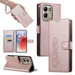 For Xiaomi Redmi 17 4G  /  Redmi 17 5G Case Adorable Cat Pattern PU Leather Wallet Phone Cover with Wrist Strap