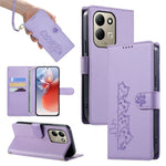 For Xiaomi Redmi 17 4G  /  Redmi 17 5G Case Adorable Cat Pattern PU Leather Wallet Phone Cover with Wrist Strap
