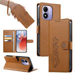 For Xiaomi Redmi Note 17 4G (Global) / Note 17 5G (Global) / Note 17 (India / China) 5G Case Adorable Cat Pattern PU Leather Wallet Phone Cover with Wrist Strap