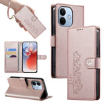 For Xiaomi Redmi Note 17 Pro 5G Case Adorable Cat Pattern PU Leather Wallet Phone Cover with Wrist Strap