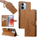 For Xiaomi Redmi Note 17 Pro 5G Case Adorable Cat Pattern PU Leather Wallet Phone Cover with Wrist Strap