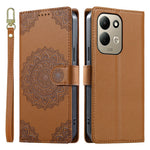 For Xiaomi Redmi 17 4G  /  Redmi 17 5G Case Embossed Totem Leather Flip Wallet Phone Cover with Wrist Strap