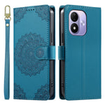 For Xiaomi Redmi Note 17 4G (Global) / Note 17 5G (Global) / Note 17 (India / China) 5G Case Embossed Totem Leather Flip Wallet Phone Cover with Wrist Strap