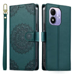 For Xiaomi Redmi Note 17 4G (Global) / Note 17 5G (Global) / Note 17 (India / China) 5G Case Embossed Totem Leather Flip Wallet Phone Cover with Wrist Strap