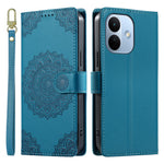 For Xiaomi Redmi Note 17 Pro 5G Case Embossed Totem Leather Flip Wallet Phone Cover with Wrist Strap