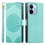 For Xiaomi Redmi Note 17 Pro 5G Case Embossed Totem Leather Flip Wallet Phone Cover with Wrist Strap