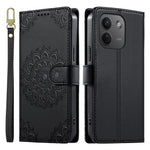 Xiaomi Redmi Note 17 Pro Max 5G-skal Präglat Totem-läderflipfodral med handledsrem