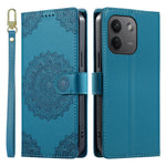 Xiaomi Redmi Note 17 Pro Max 5G-skal Präglat Totem-läderflipfodral med handledsrem